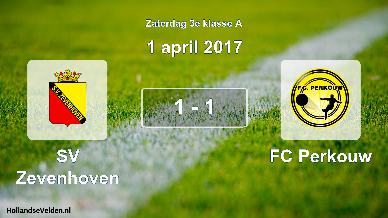 Total number of matches played: SV Zevenhoven - FC Perkouw 1 - 1 (1 April 2017)
