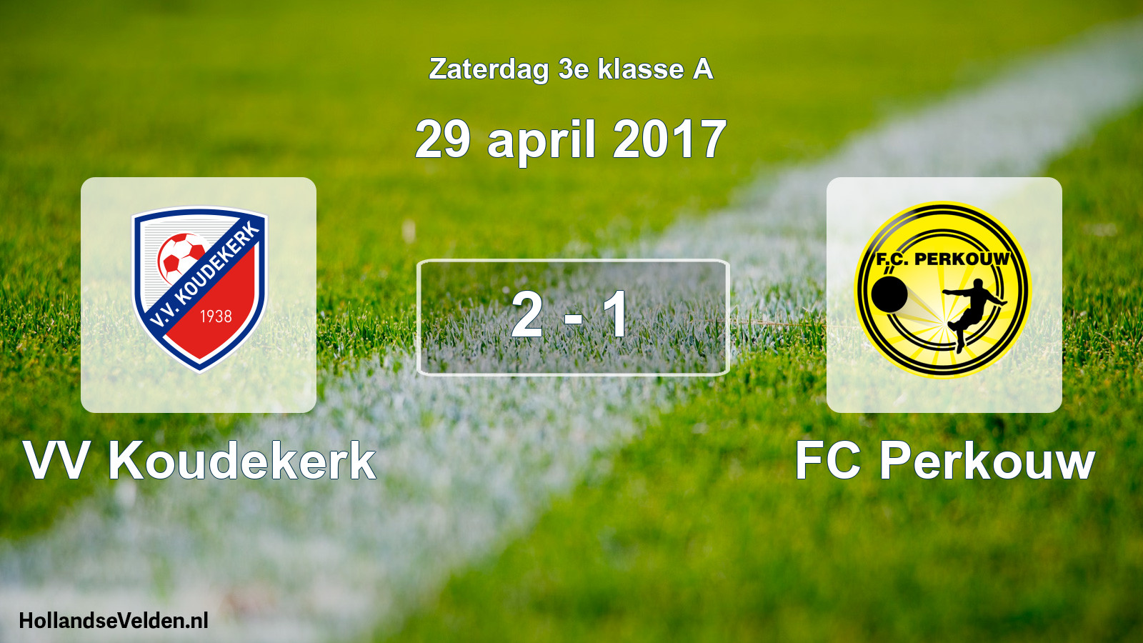 Total number of matches played: VV Koudekerk - FC Perkouw 2 - 1 (29 April 2017)
