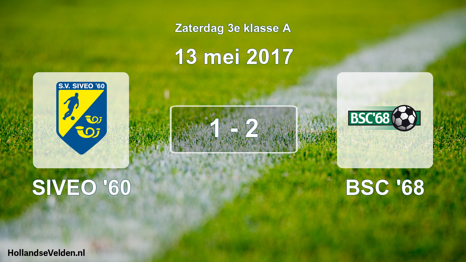 Total number of matches played: SIVEO '60 - BSC '68 1 - 2 (13 May 2017)