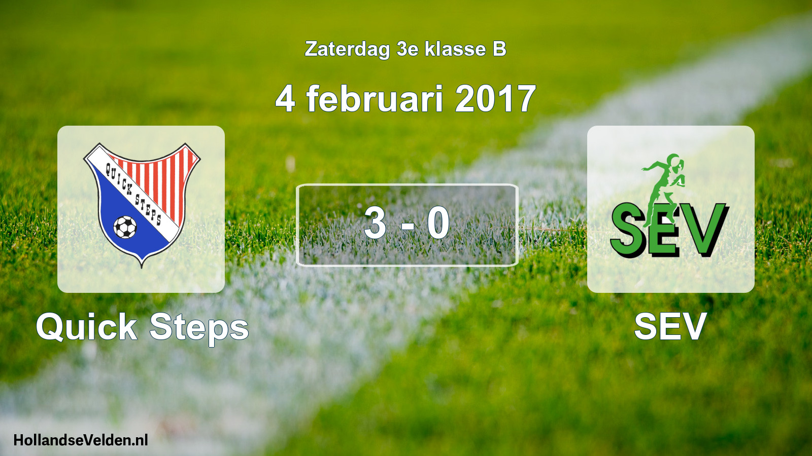 Total number of matches played: Quick Steps - SEV 3 - 0 (4 February 2017)