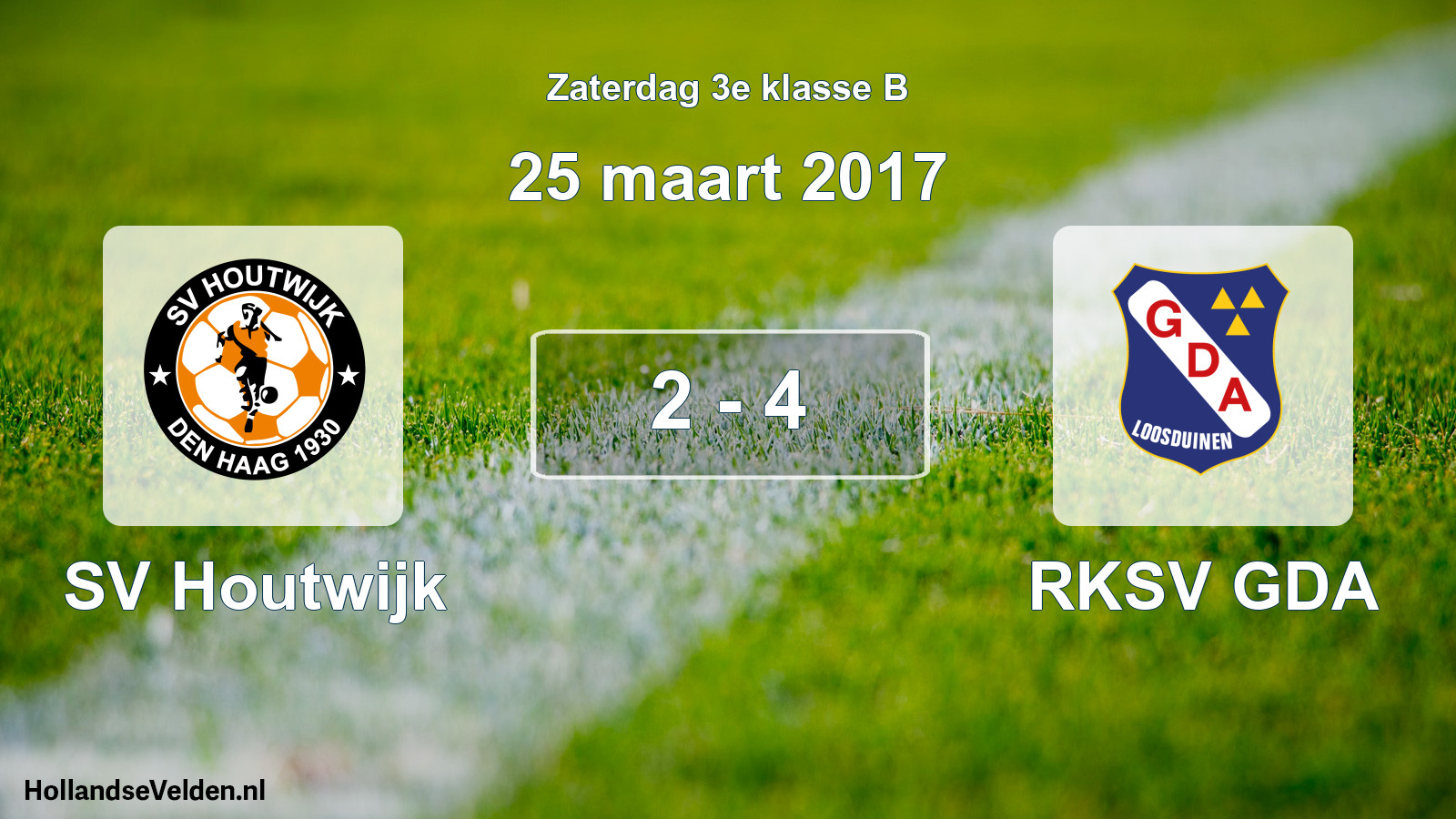 Total number of matches played: SV Houtwijk - RKSV GDA 2 - 4 (25 March 2017)