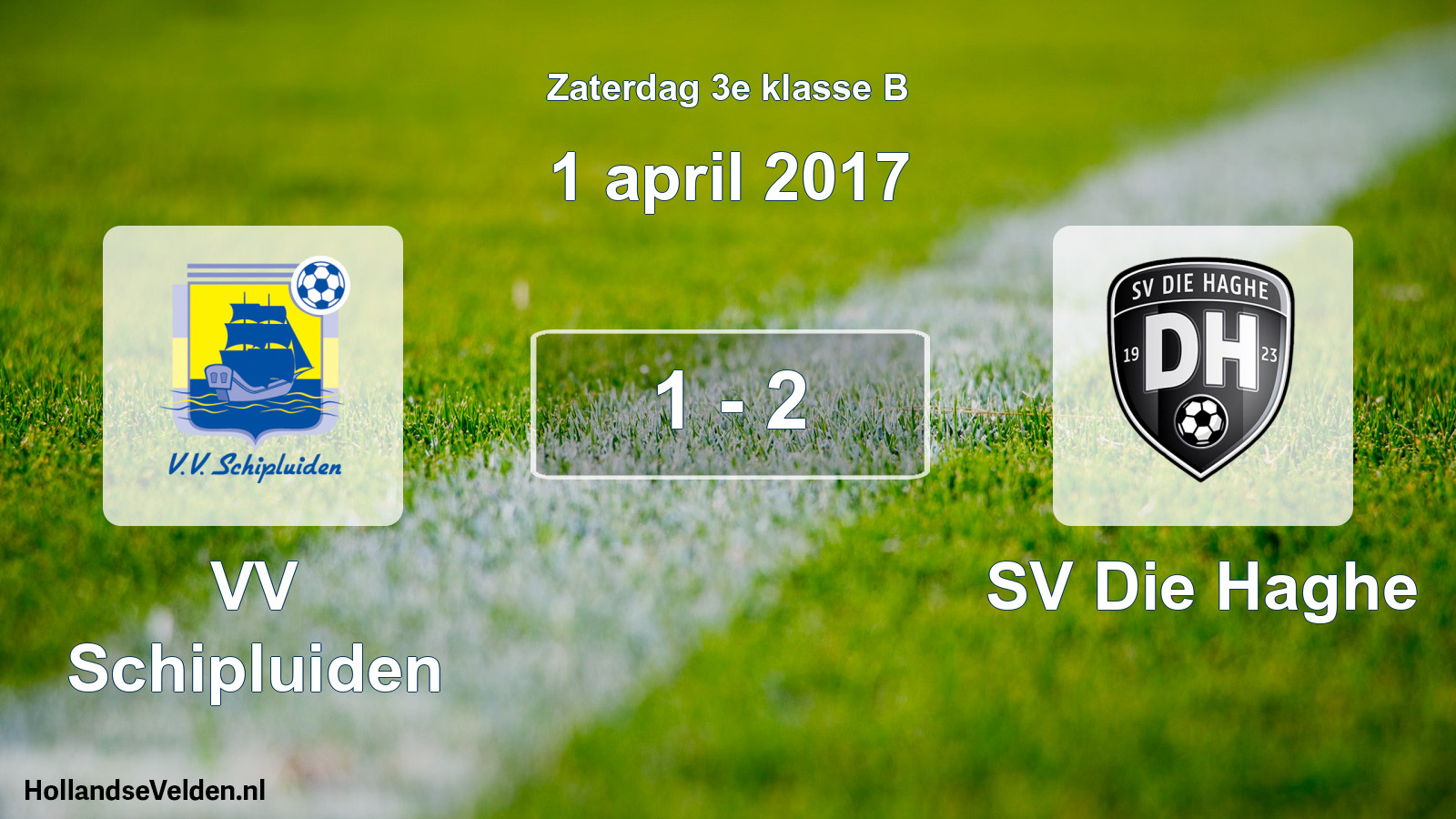 Total number of matches played: VV Schipluiden - SV Die Haghe 1 - 2 (1 April 2017)
