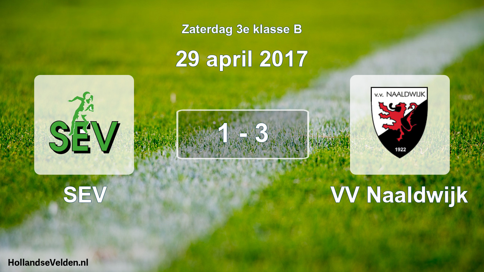 Total number of matches played: SEV - VV Naaldwijk 1 - 3 (29 April 2017)