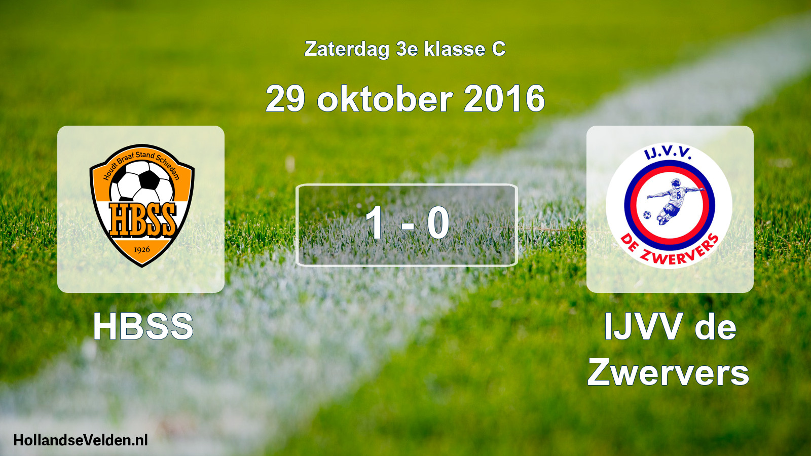 Total number of matches played: HBSS - IJVV de Zwervers 1 - 0 (29 October 2016)