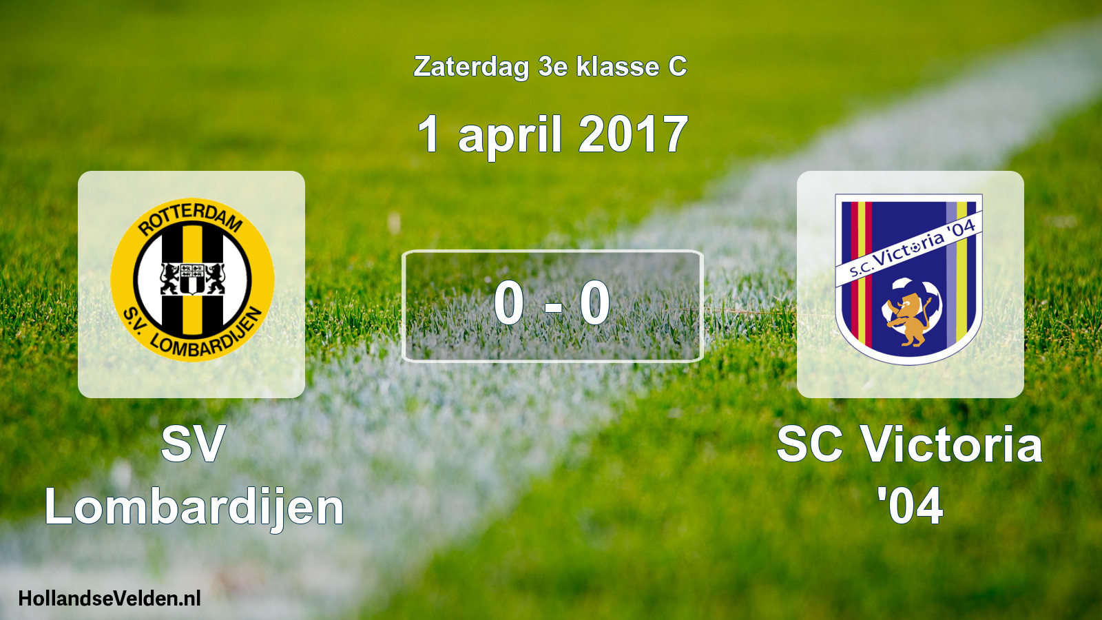 Total number of matches played: SV Lombardijen - SC Victoria '04 0 - 0 (1 April 2017)