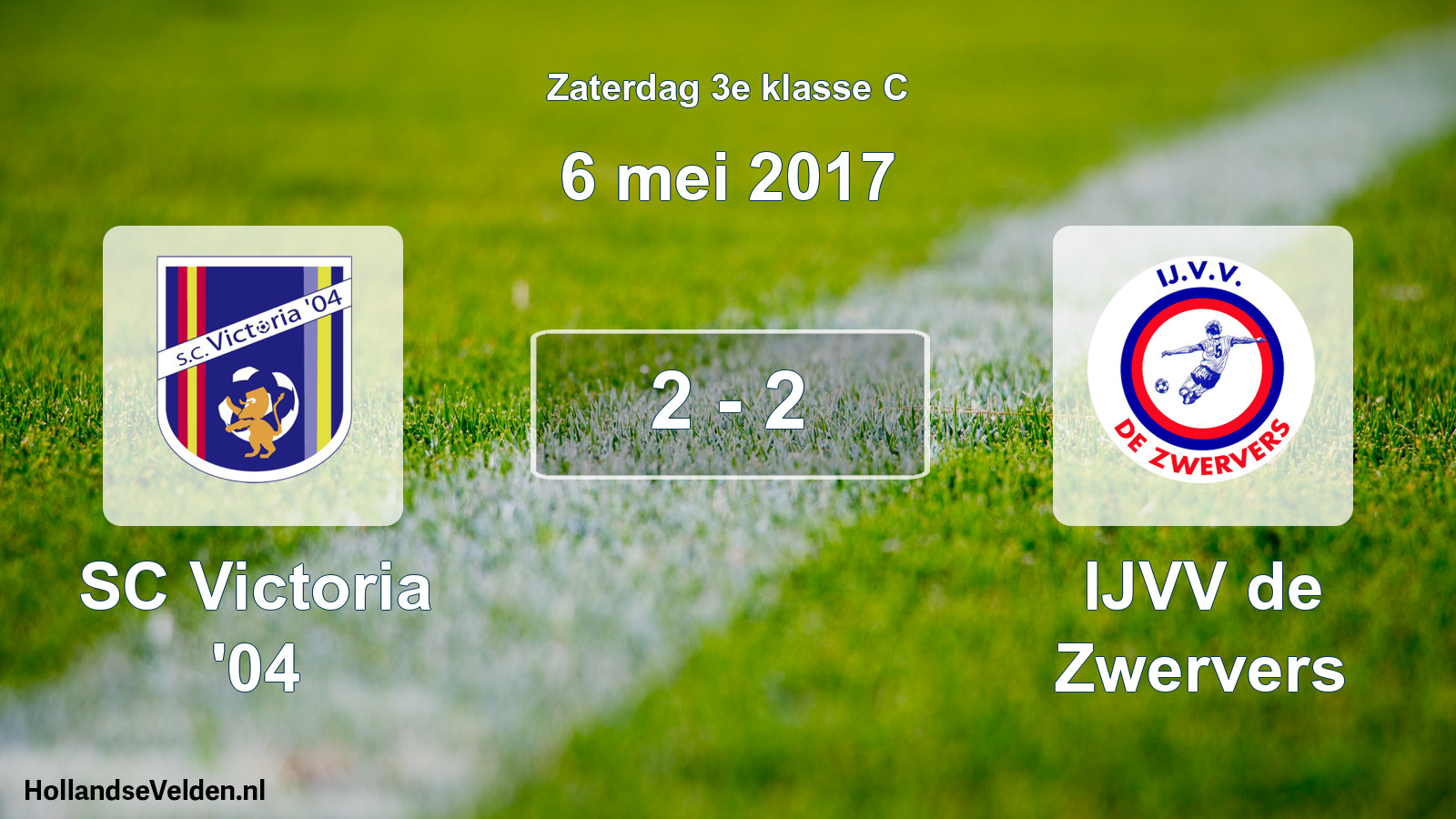 Total number of matches played: SC Victoria '04 - IJVV de Zwervers 2 - 2 (6 May 2017)