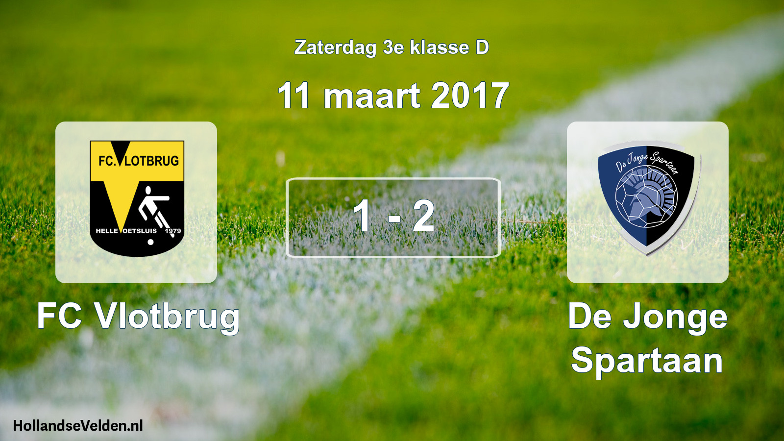 Total number of matches played: FC Vlotbrug - De Jonge Spartaan 1 - 2 (11 March 2017)