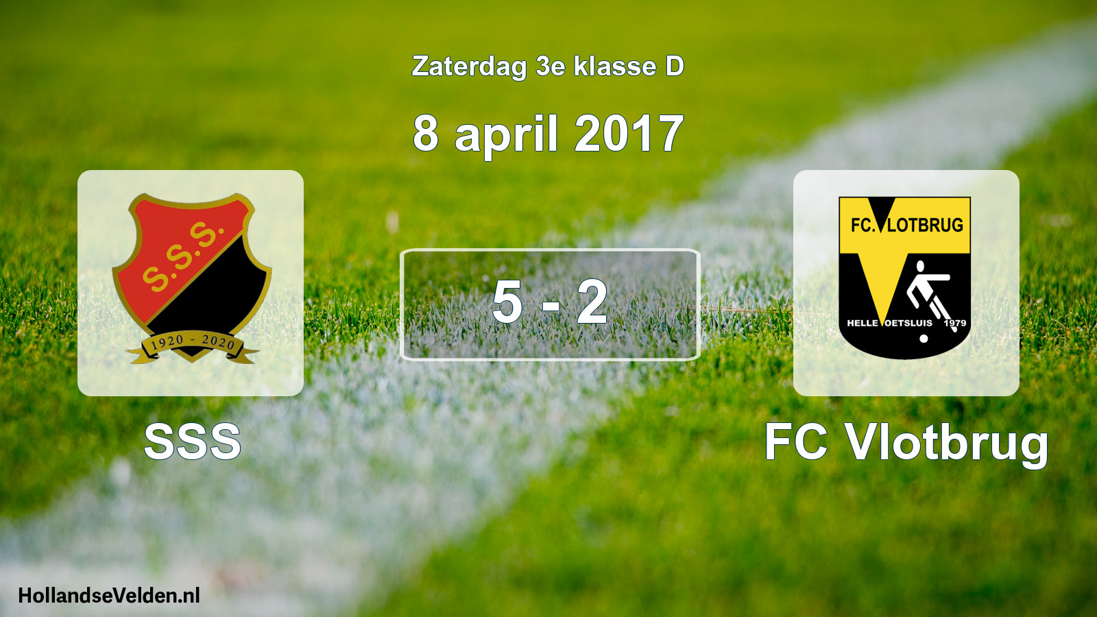 Total number of matches played: SSS - FC Vlotbrug 5 - 2 (8 April 2017)
