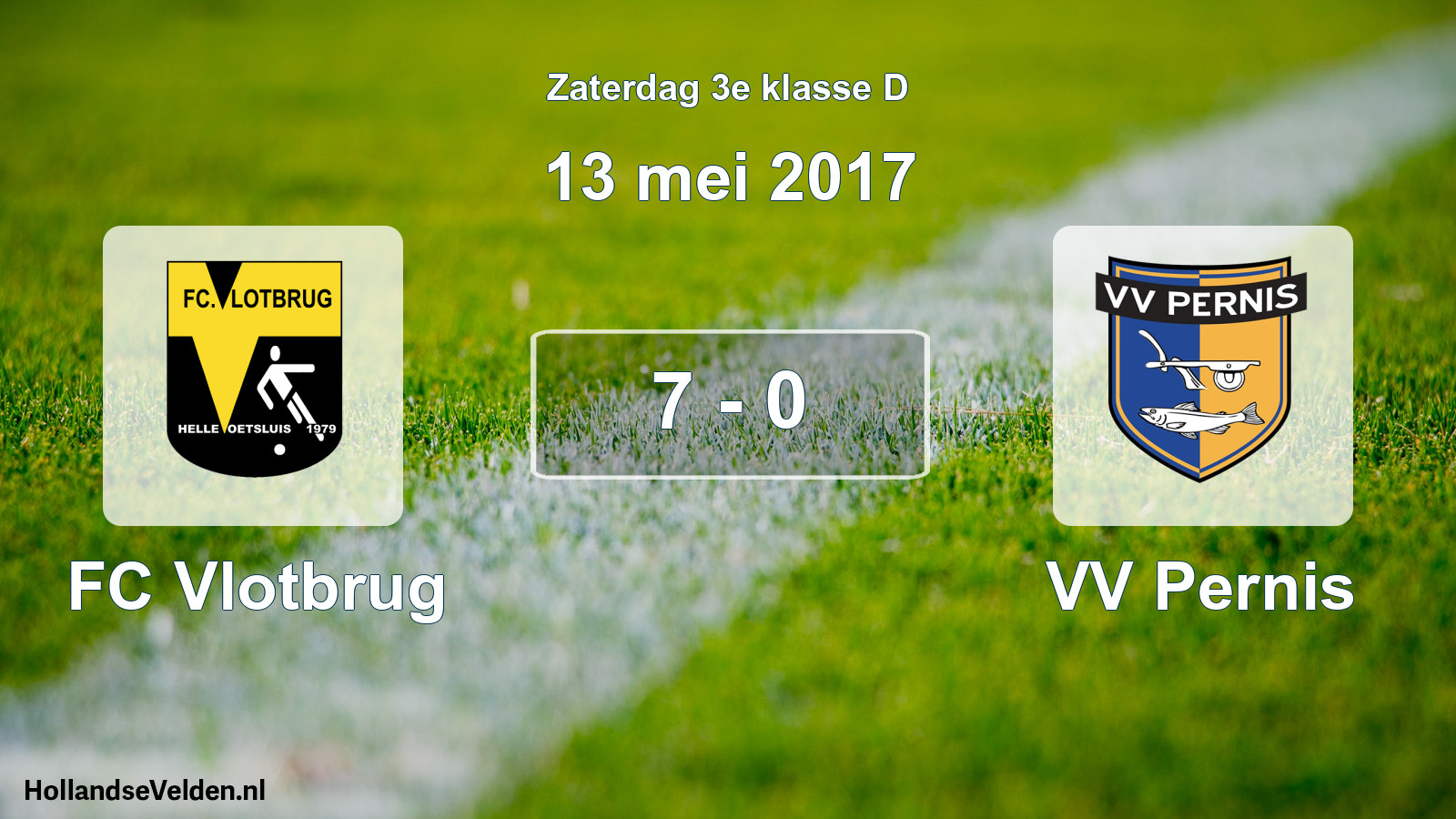 Total number of matches played: FC Vlotbrug - VV Pernis 7 - 0 (13 May 2017)