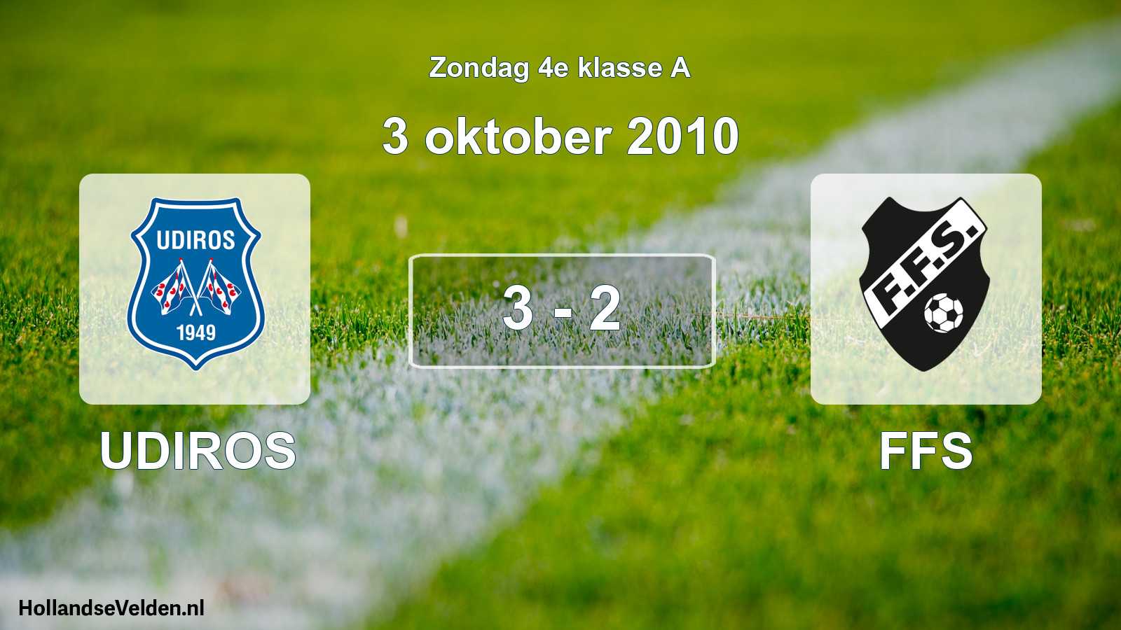 Total number of matches played: UDIROS - FFS 3 - 2 (3 October 2010)
