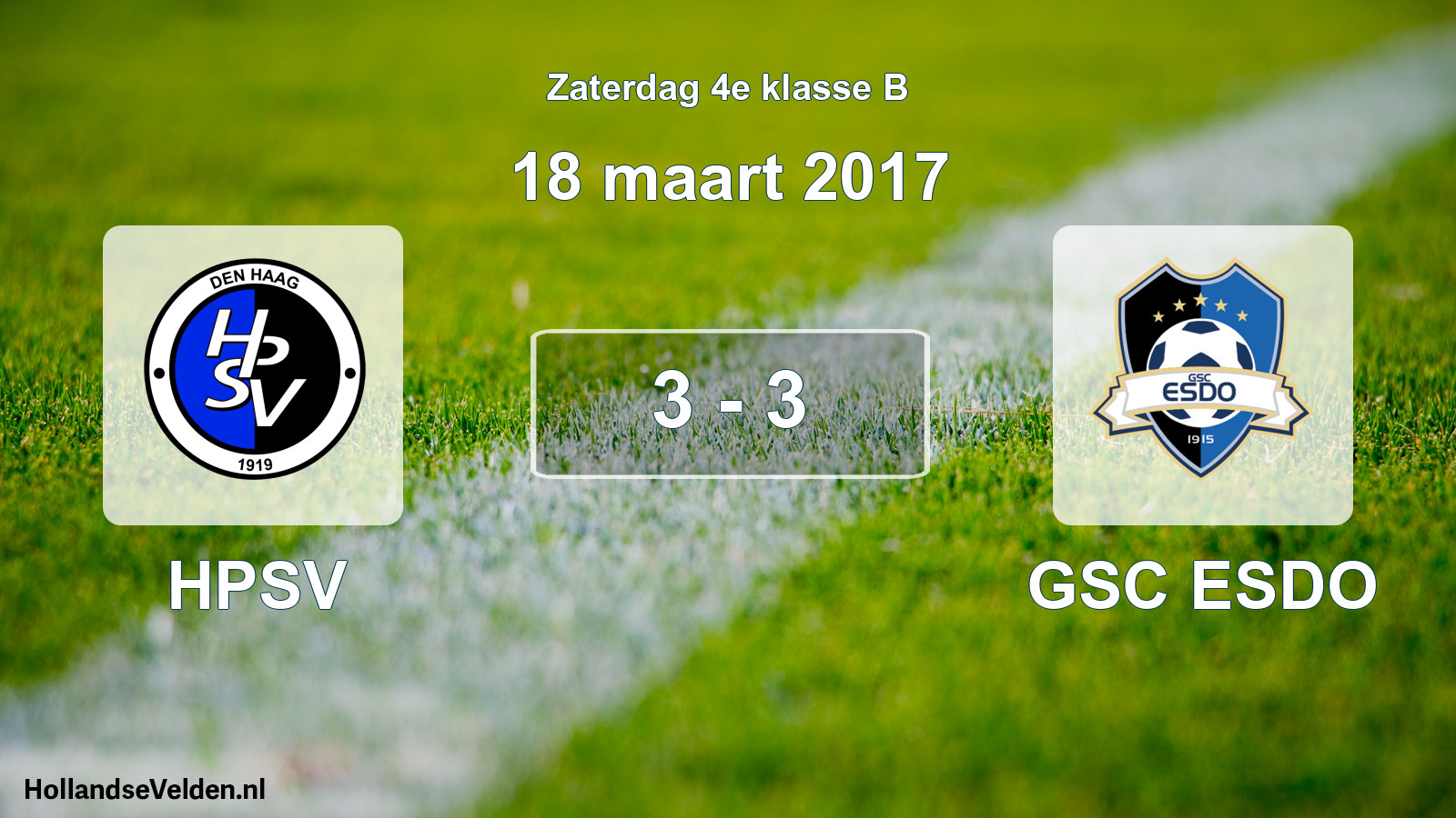 Total number of matches played: HPSV - GSC ESDO 3 - 3 (18 March 2017)
