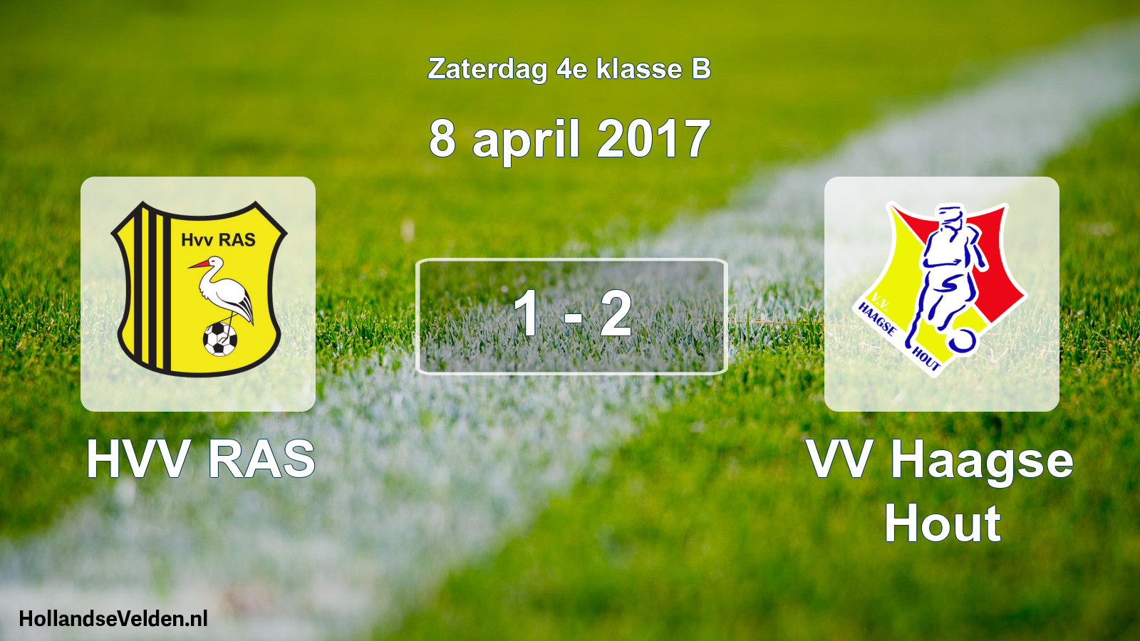 Total number of matches played: HVV RAS - VV Haagse Hout 1 - 2 (8 April 2017)