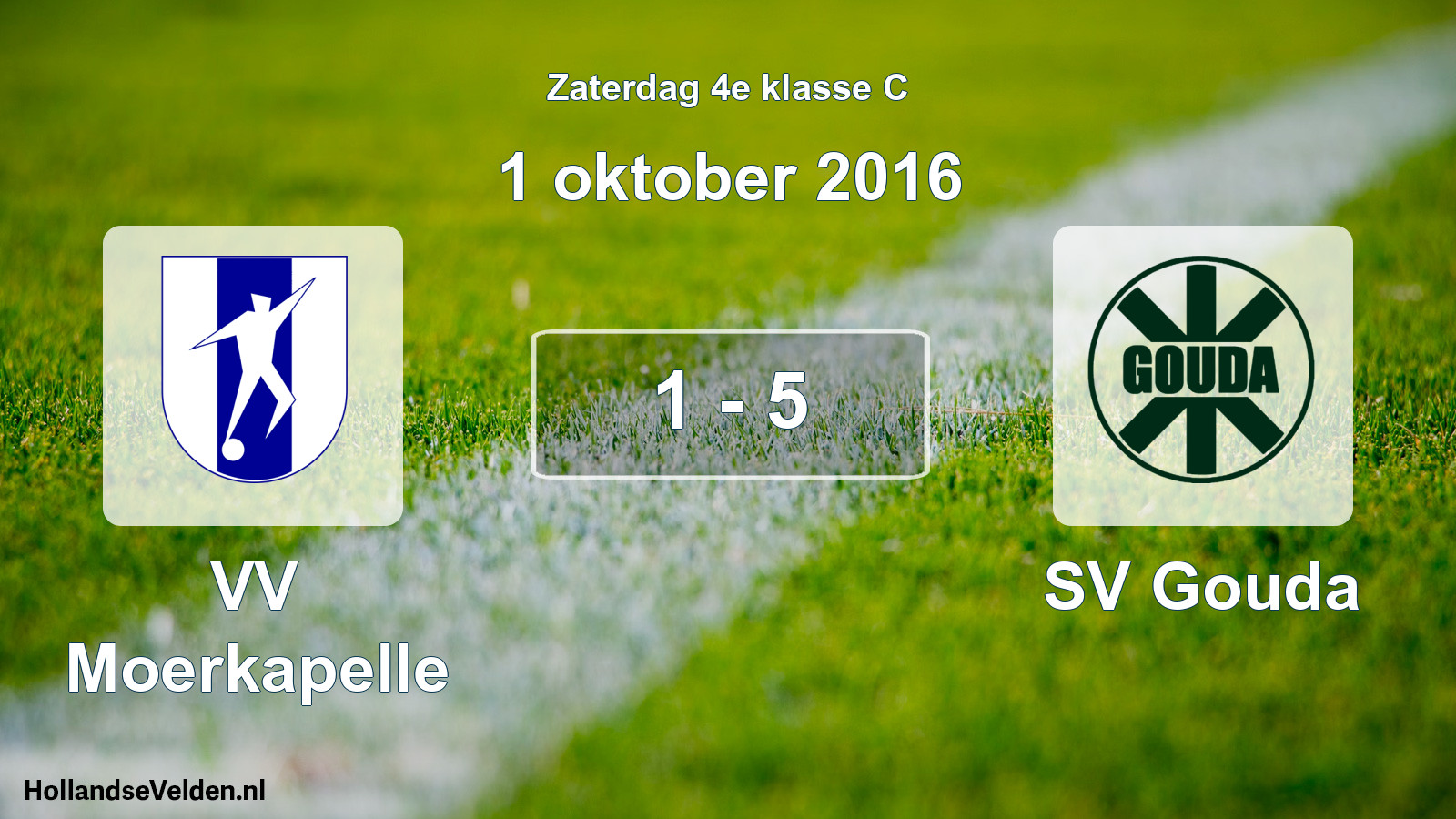 Total number of matches played: VV Moerkapelle - SV Gouda 1 - 5 (1 October 2016)