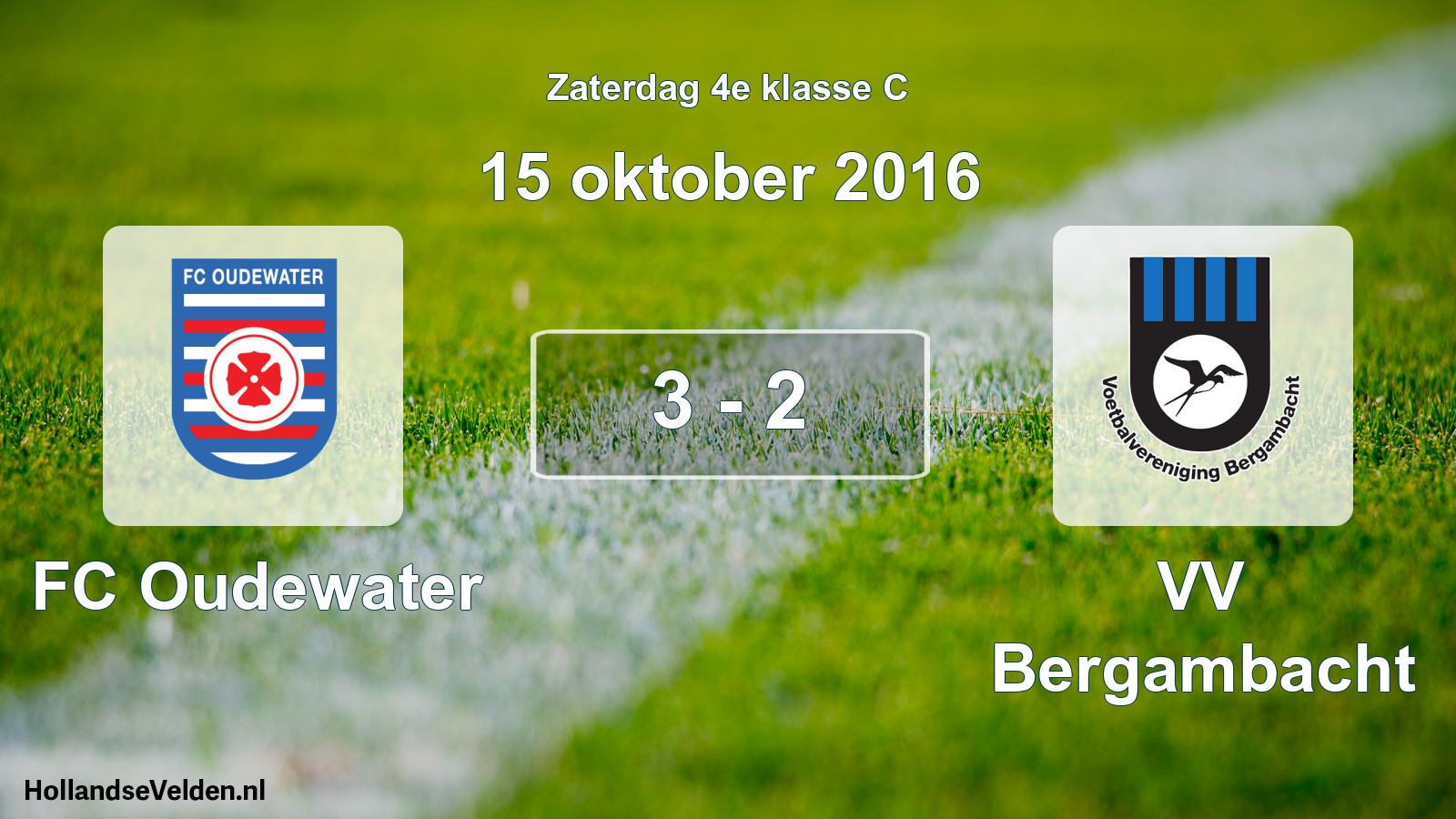 Total number of matches played: FC Oudewater - VV Bergambacht 3 - 2 (15 October 2016)