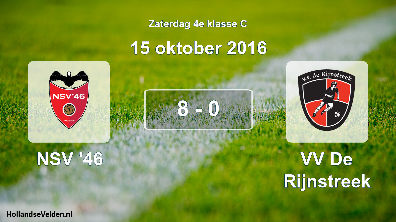 Total number of matches played: NSV '46 - VV De Rijnstreek 8 - 0 (15 October 2016)