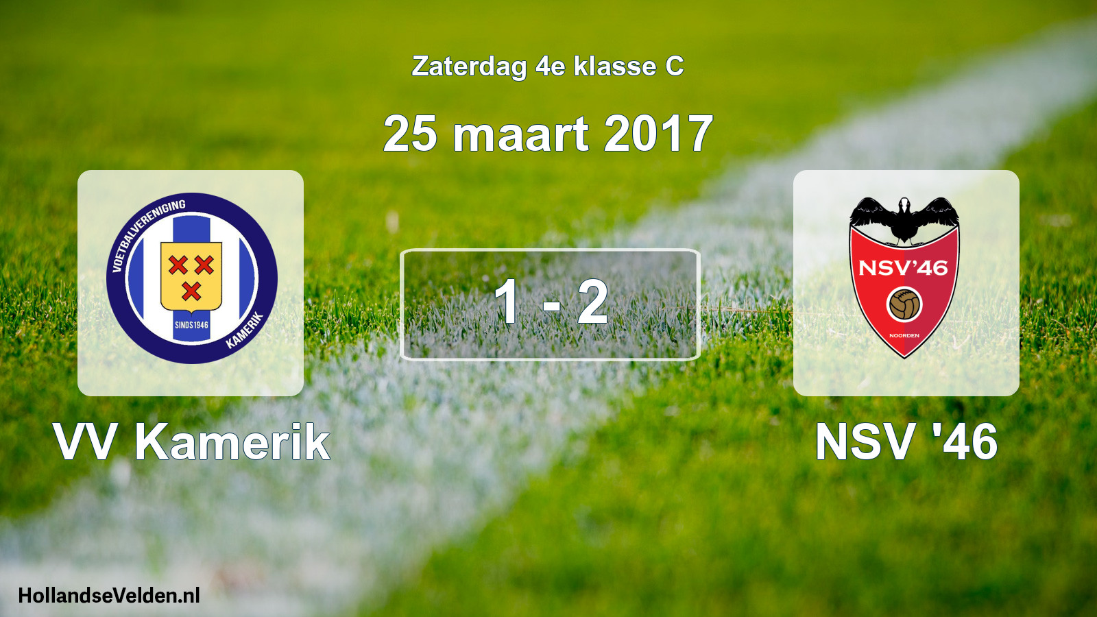 Total number of matches played: VV Kamerik - NSV '46 1 - 2 (25 March 2017)