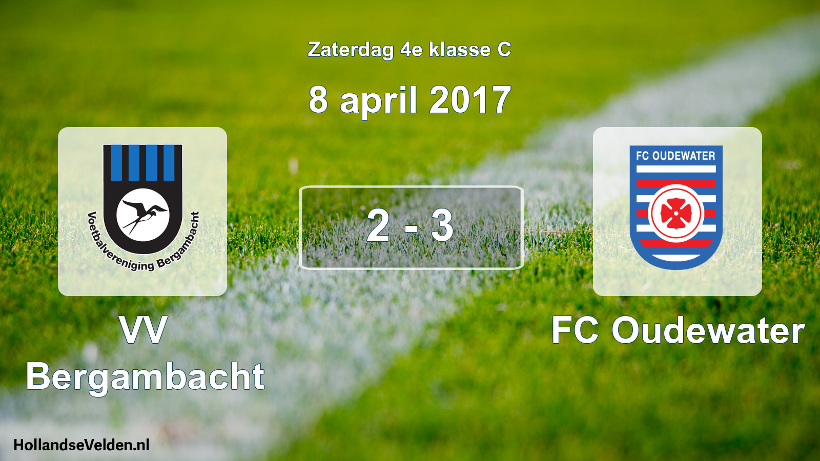 Total number of matches played: VV Bergambacht - FC Oudewater 2 - 3 (8 April 2017)