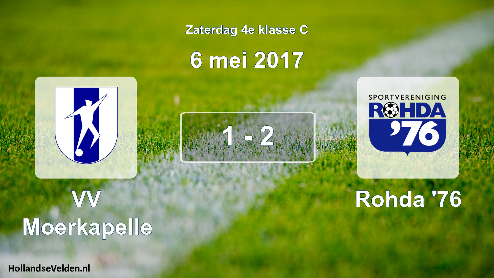 Total number of matches played: VV Moerkapelle - Rohda '76 1 - 2 (6 May 2017)