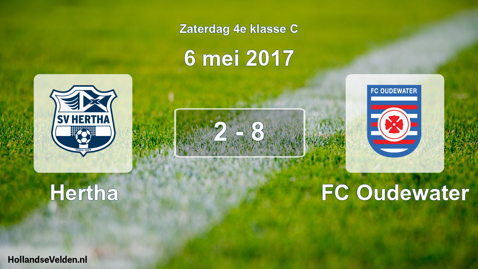 Total number of matches played: Hertha - FC Oudewater 2 - 8 (6 May 2017)