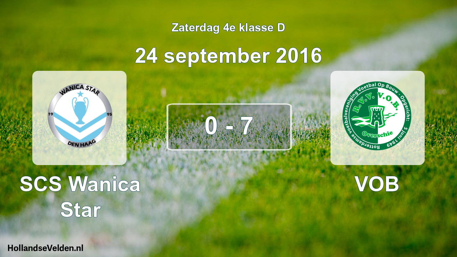 Total number of matches played: SCS Wanica Star - VOB 0 - 7 (24 September 2016)