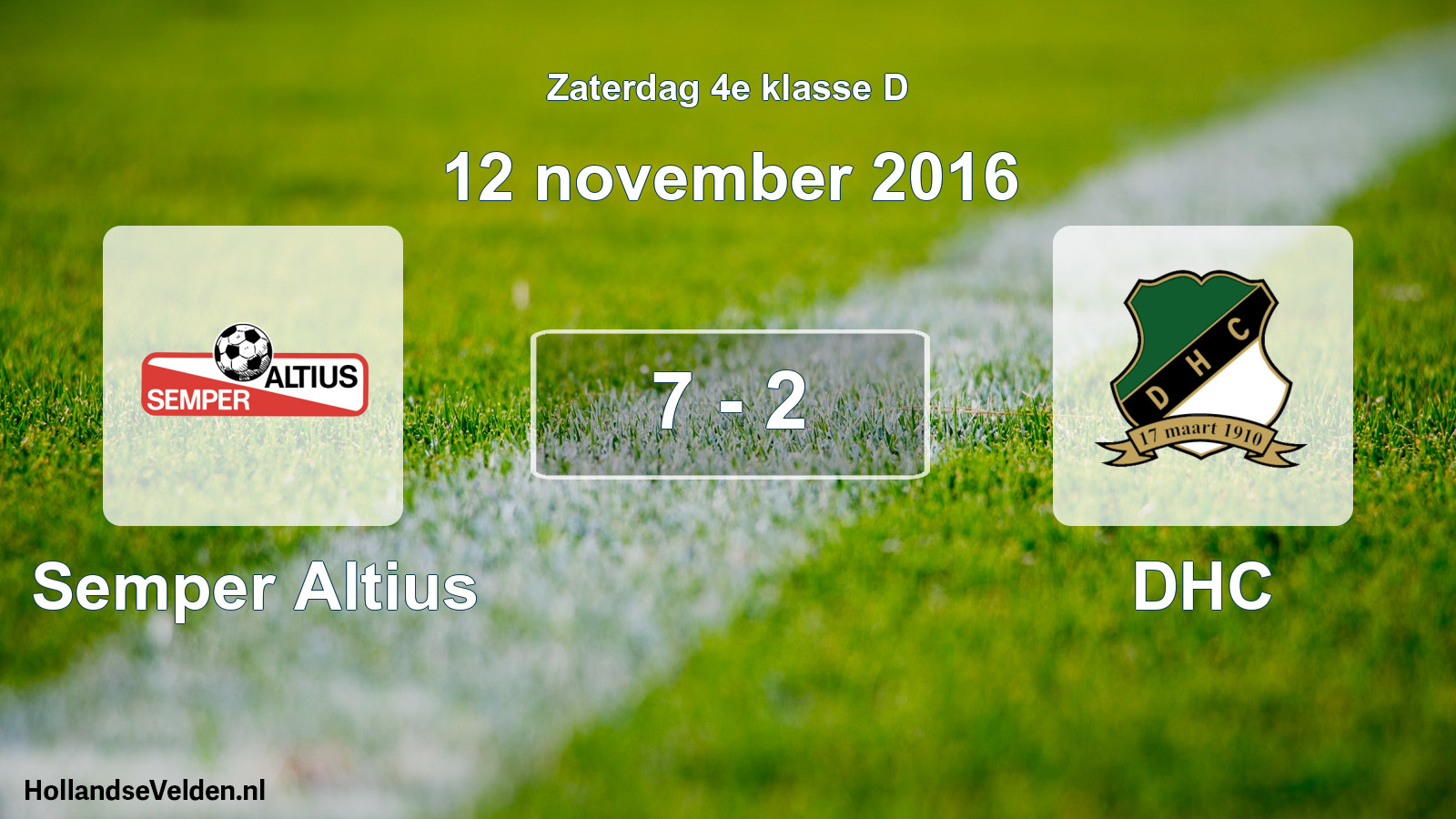 Total number of matches played: Semper Altius - DHC 7 - 2 (12 November 2016)