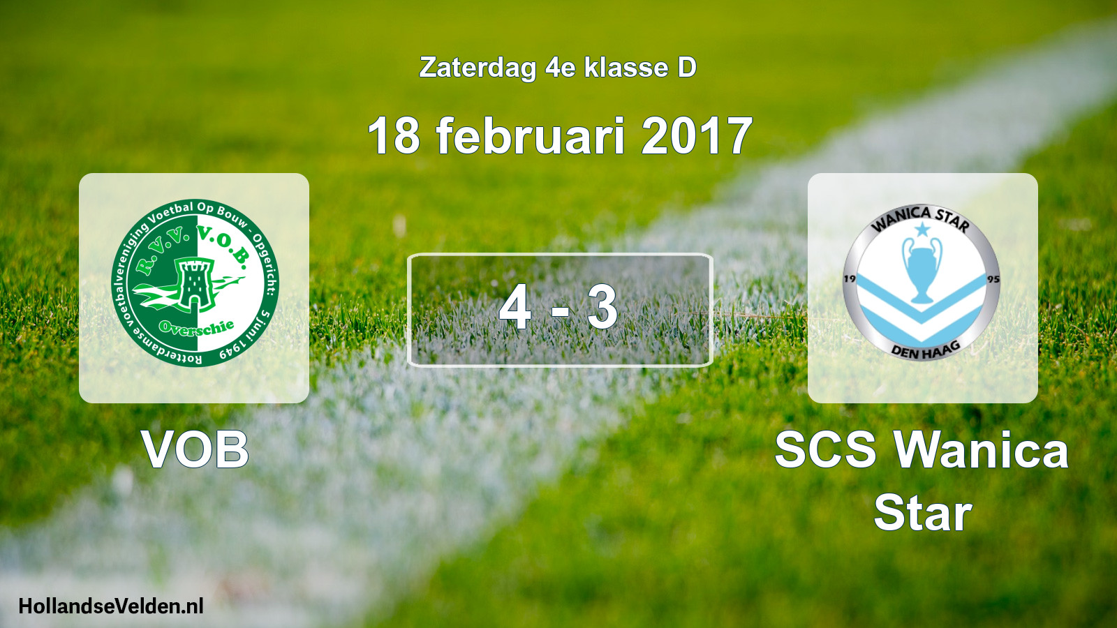 Total number of matches played: VOB - SCS Wanica Star 4 - 3 (18 February 2017)