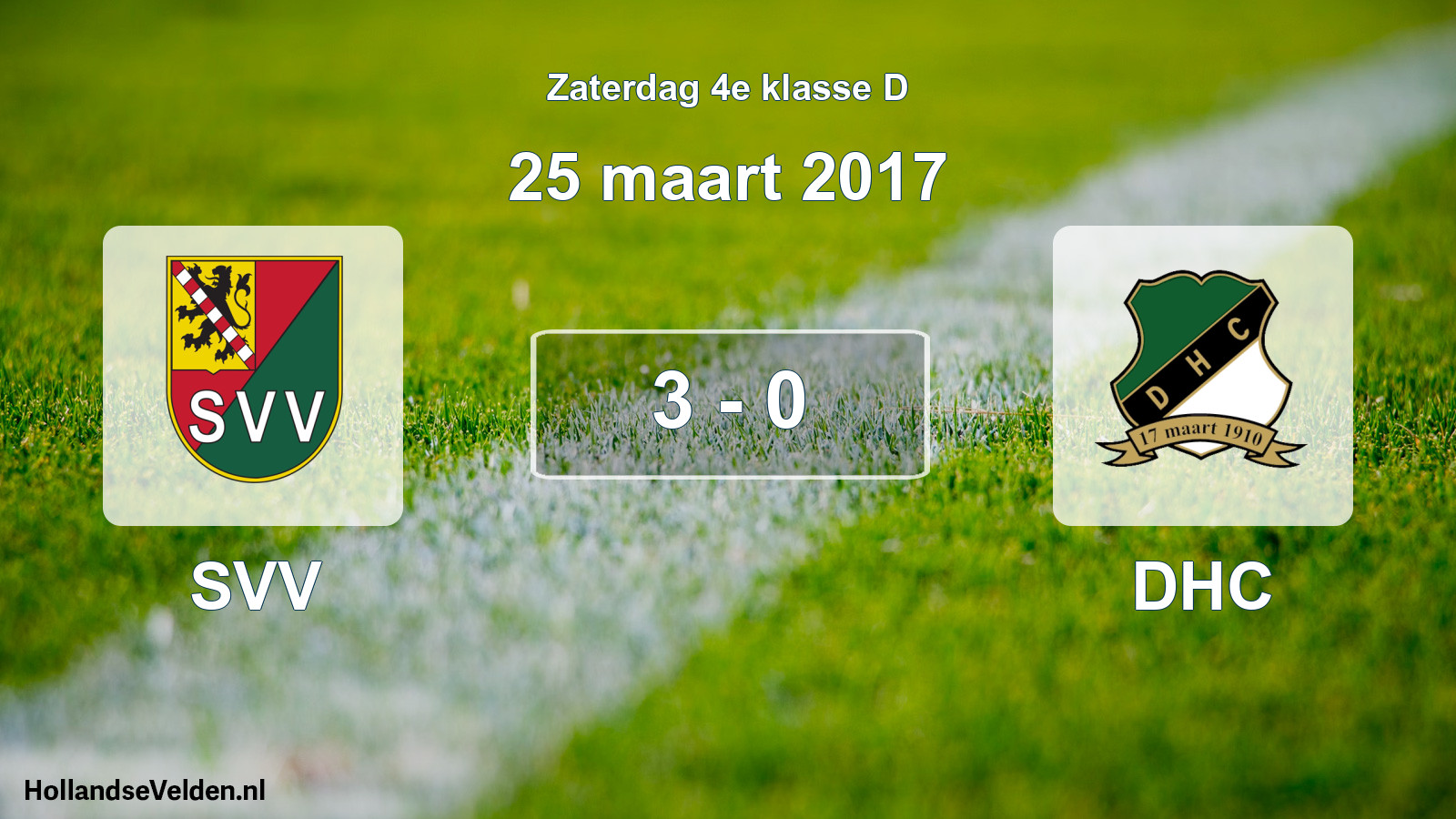 Total number of matches played: SVV - DHC 3 - 0 (25 March 2017)