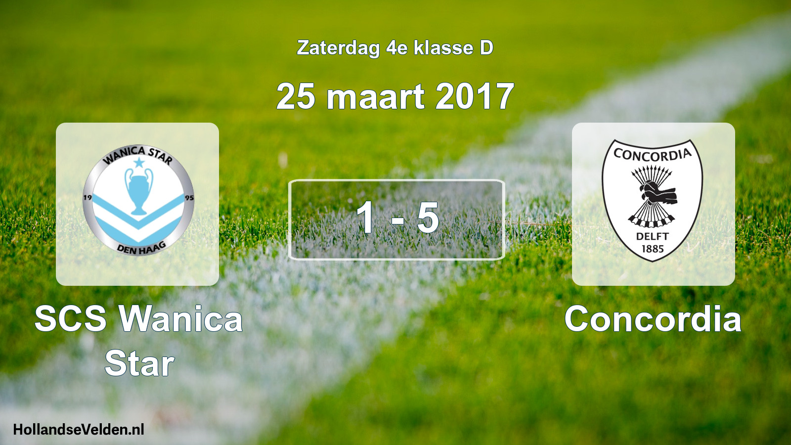 Total number of matches played: SCS Wanica Star - Concordia 1 - 5 (25 March 2017)