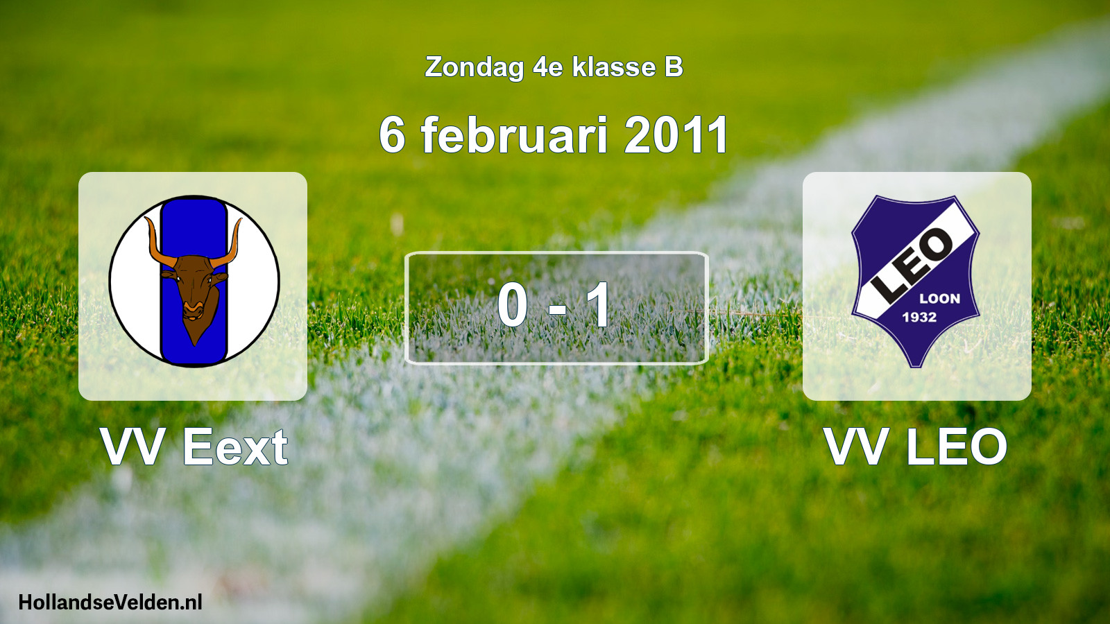 Total number of matches played: VV Eext - VV LEO 0 - 1 (6 February 2011)