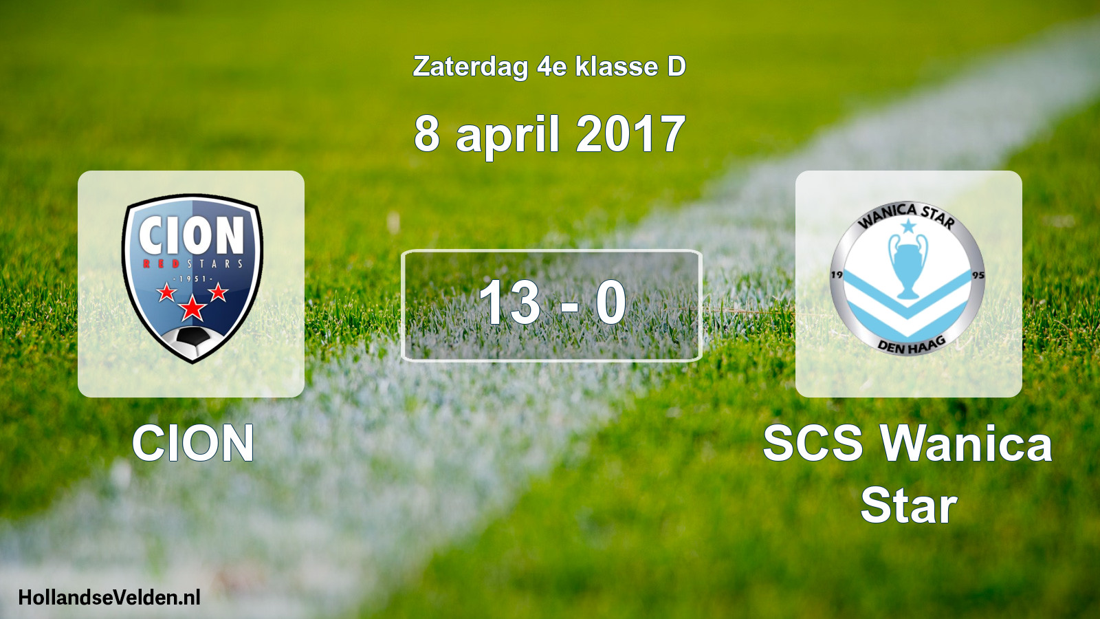 Total number of matches played: CION - SCS Wanica Star 13 - 0 (8 April 2017)