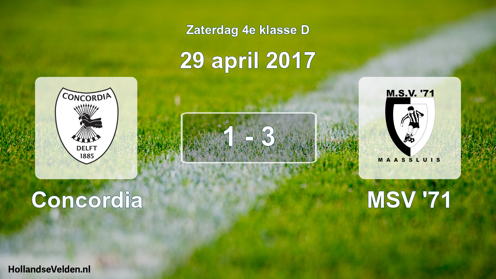 Total number of matches played: Concordia - MSV '71 1 - 3 (29 April 2017)