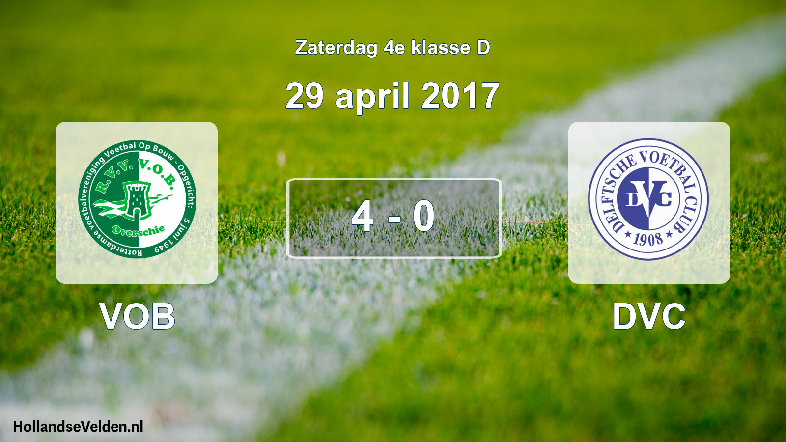 Total number of matches played: VOB - DVC 4 - 0 (29 April 2017)