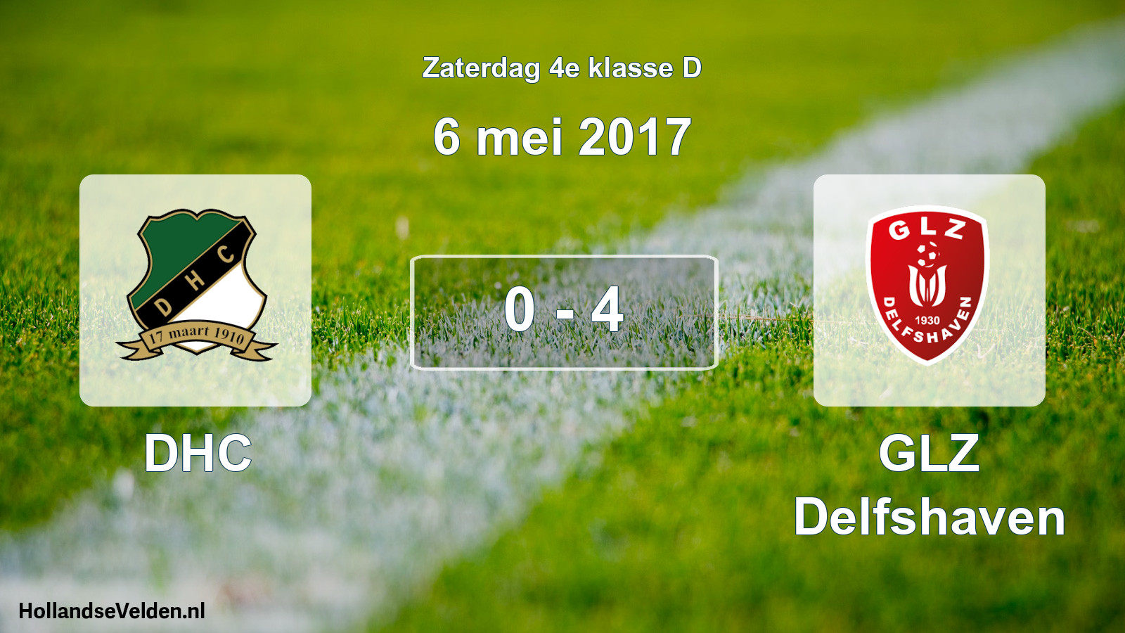 Total number of matches played: DHC - GLZ Delfshaven 0 - 4 (6 May 2017)
