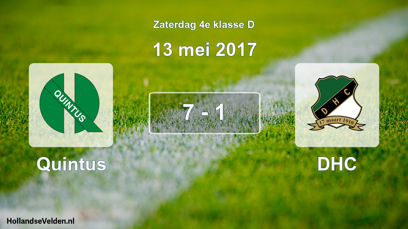 Total number of matches played: Quintus - DHC 7 - 1 (13 May 2017)