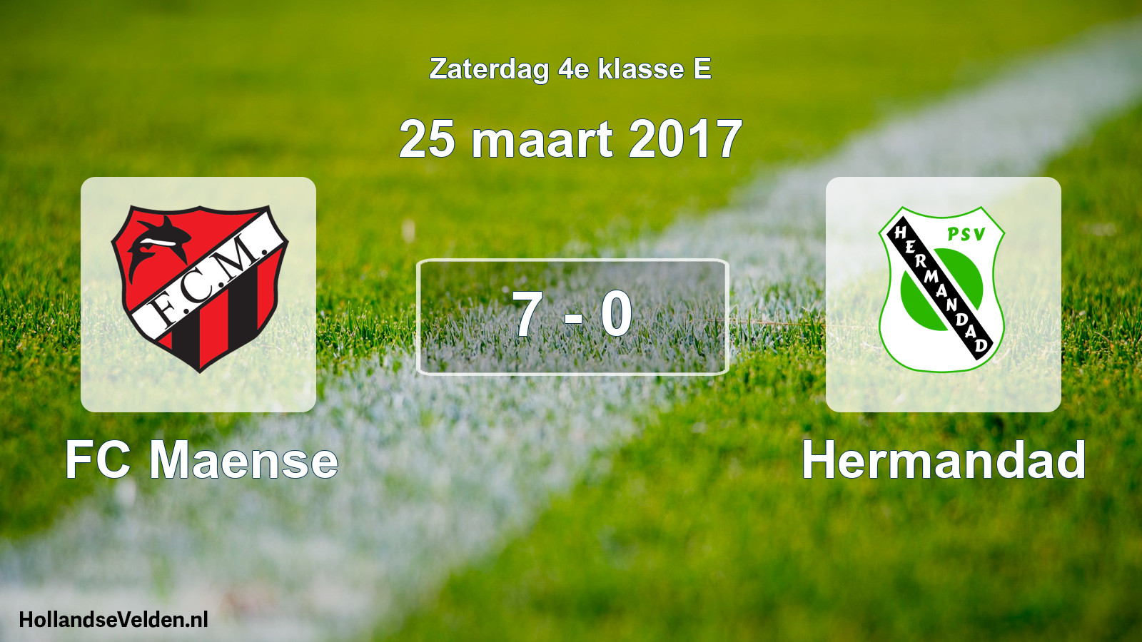 Total number of matches played: FC Maense - Hermandad 7 - 0 (25 March 2017)
