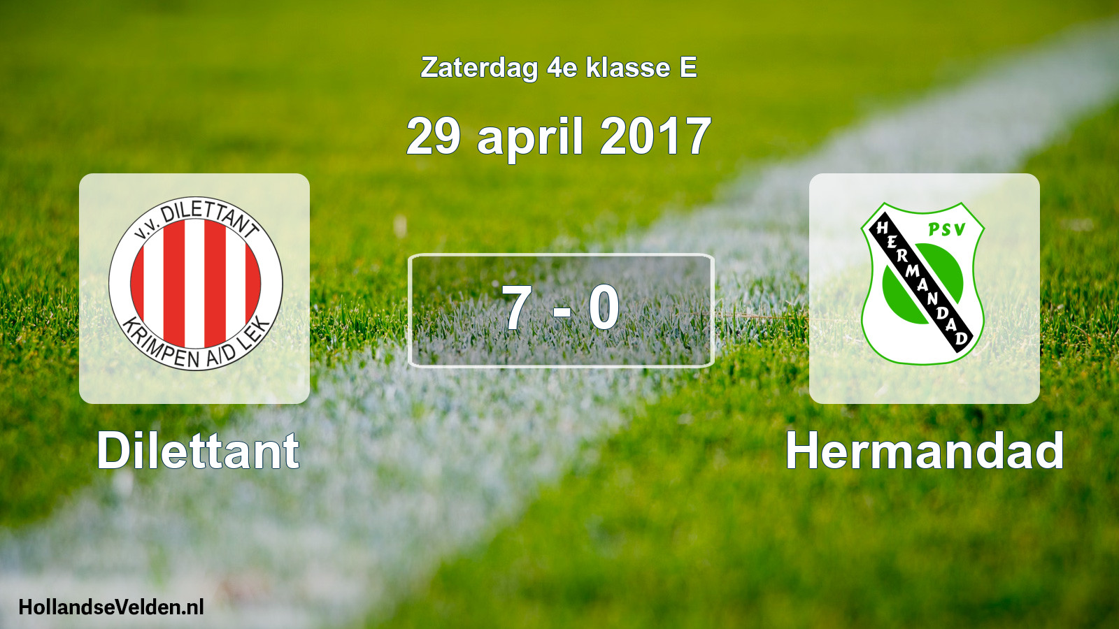 Total number of matches played: Dilettant - Hermandad 7 - 0 (29 April 2017)