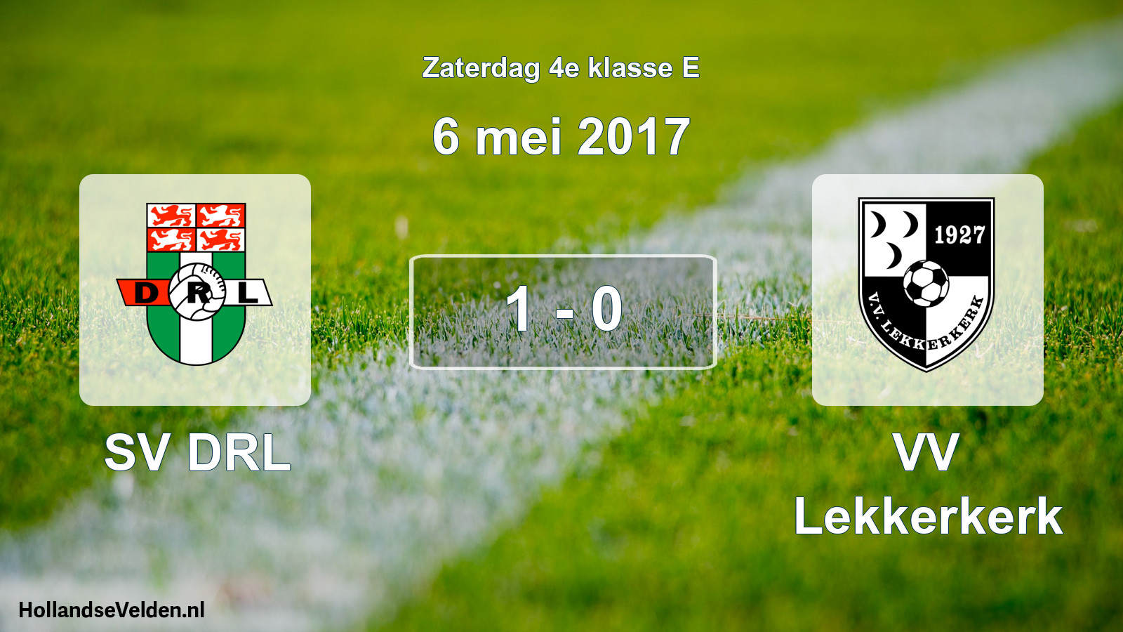 Total number of matches played: SV DRL - VV Lekkerkerk 1 - 0 (6 May 2017)