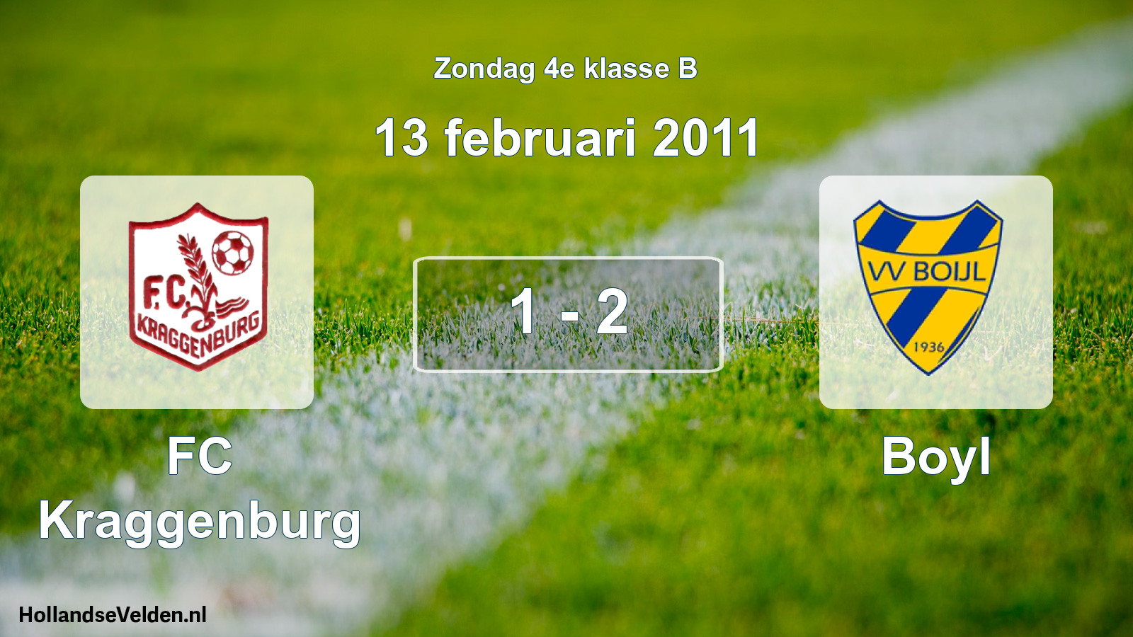 Total number of matches played: FC Kraggenburg - Boyl 1 - 2 (13 February 2011)