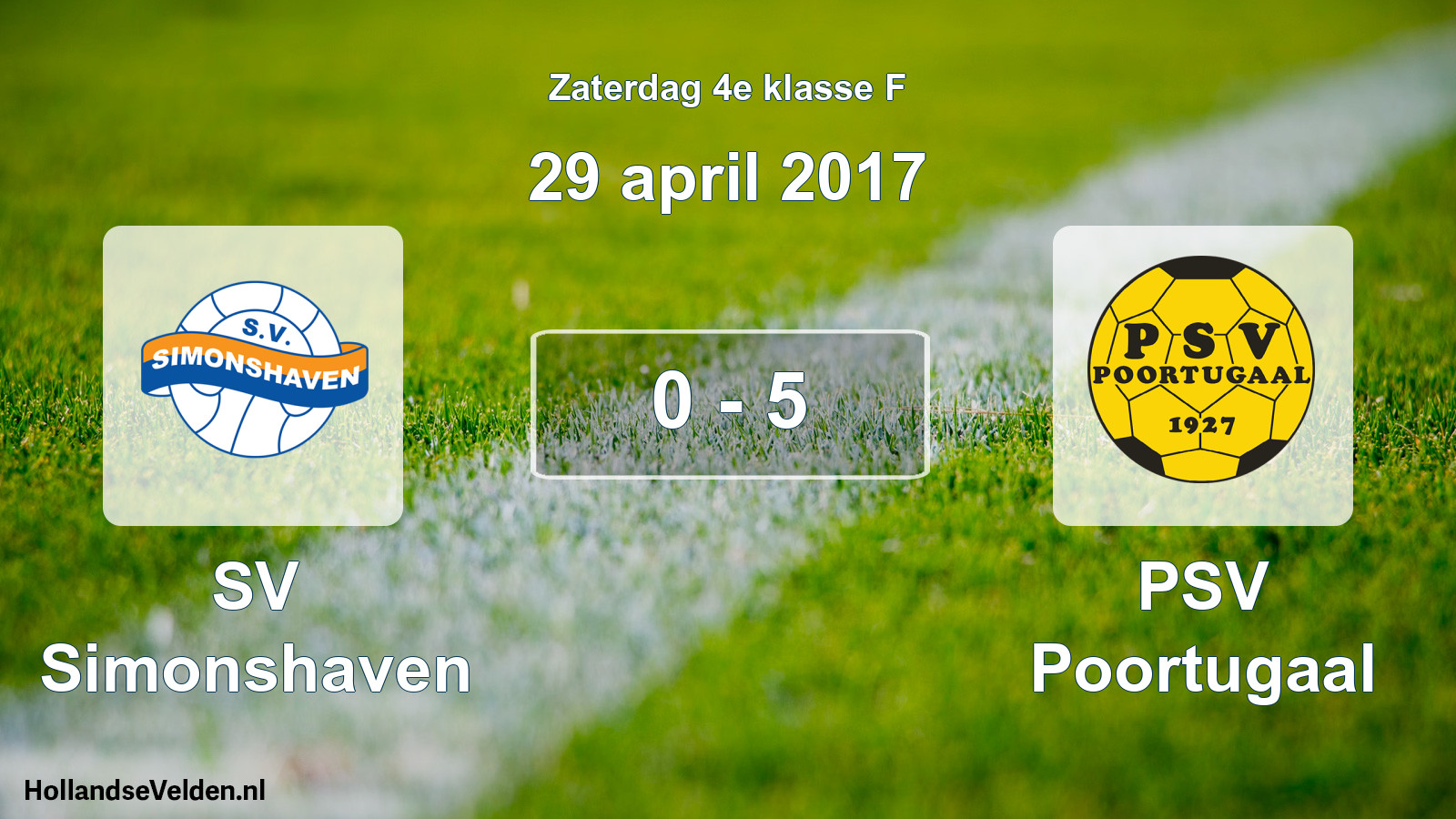 Total number of matches played: SV Simonshaven - PSV Poortugaal 0 - 5 (29 April 2017)
