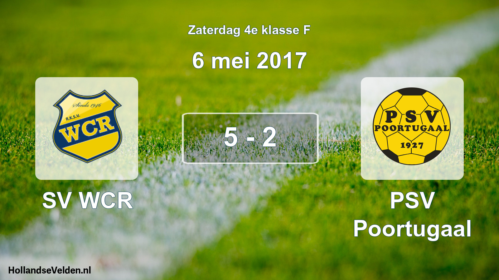 Total number of matches played: SV WCR - PSV Poortugaal 5 - 2 (6 May 2017)