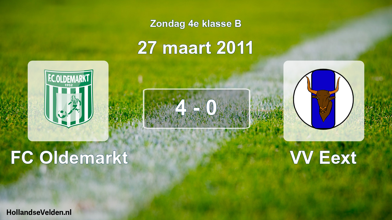 Total number of matches played: FC Oldemarkt - VV Eext 4 - 0 (27 March 2011)