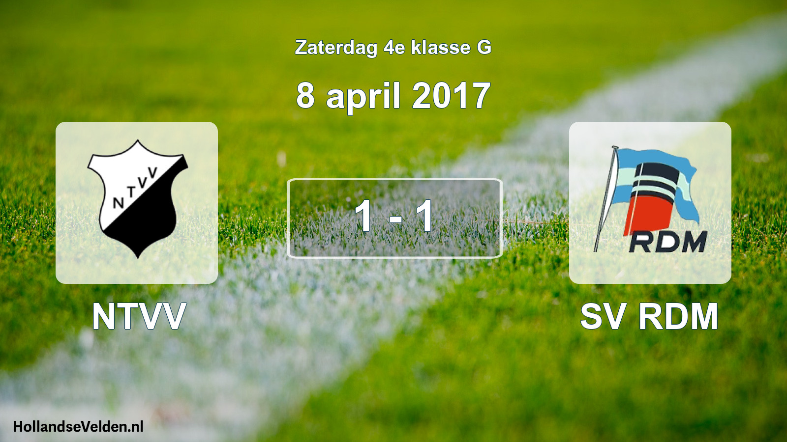 Total number of matches played: NTVV - SV RDM 1 - 1 (8 April 2017)