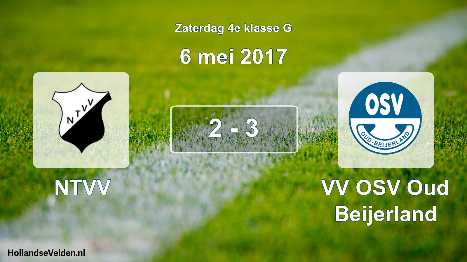 Total number of matches played: NTVV - VV OSV Oud Beijerland 2 - 3 (6 May 2017)