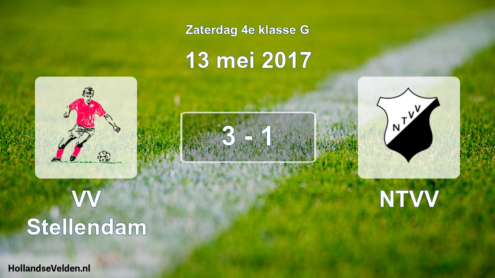 Total number of matches played: VV Stellendam - NTVV 3 - 1 (13 May 2017)