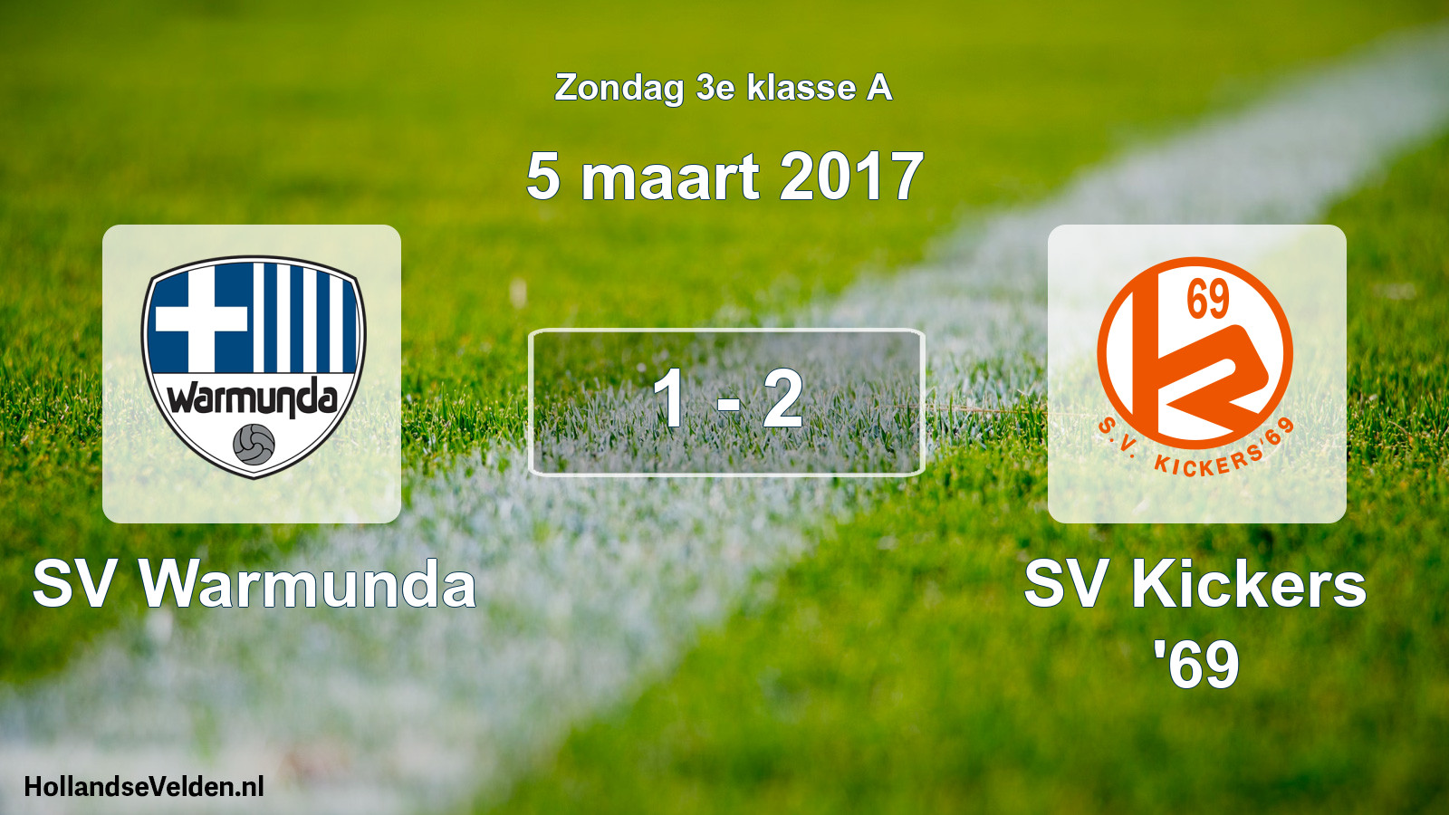 Total number of matches played: SV Warmunda - SV Kickers '69 1 - 2 (5 March 2017)