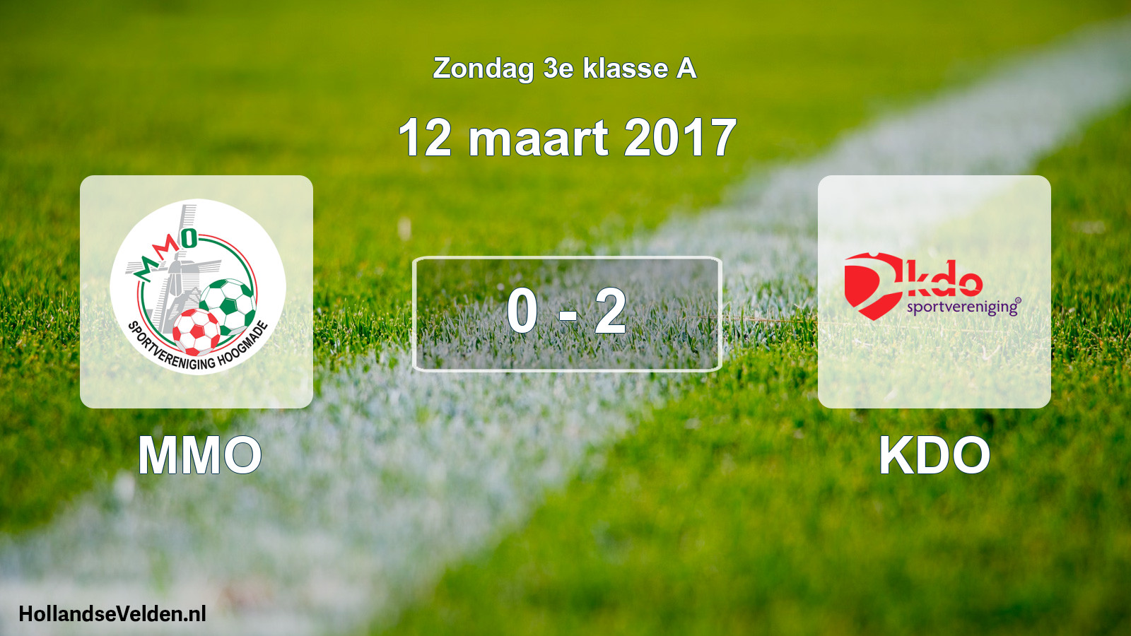 Total number of matches played: MMO - KDO 0 - 2 (12 March 2017)