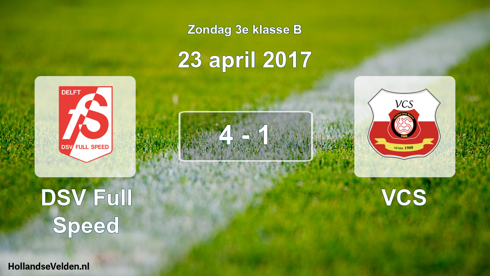 Total number of matches played: DSV Full Speed - VCS 4 - 1 (23 April 2017)