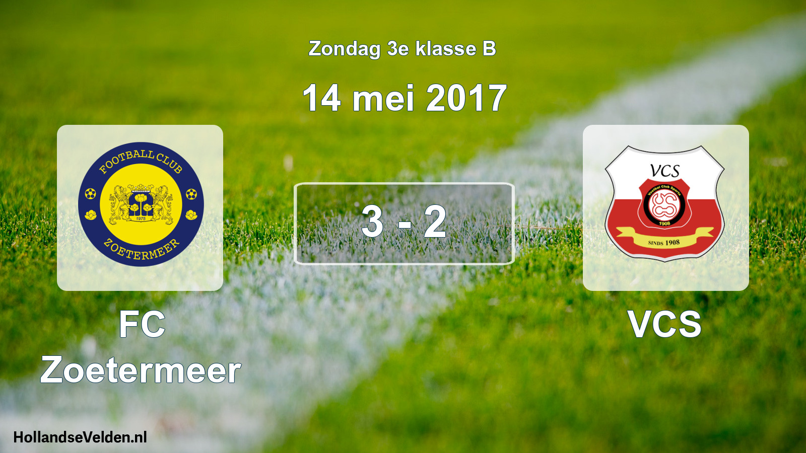 Total number of matches played: FC Zoetermeer - VCS 3 - 2 (14 May 2017)
