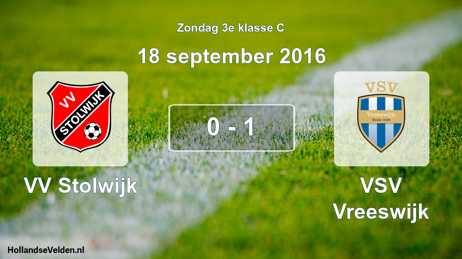 Total number of matches played: VV Stolwijk - VSV Vreeswijk 0 - 1 (18 September 2016)