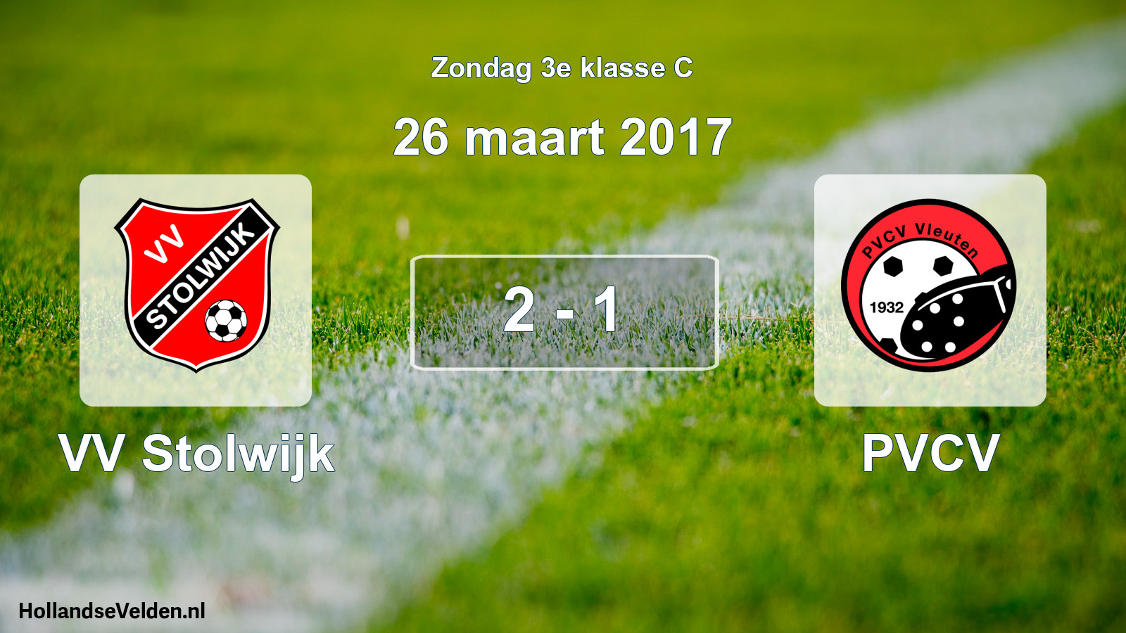 Total number of matches played: VV Stolwijk - PVCV 2 - 1 (26 March 2017)